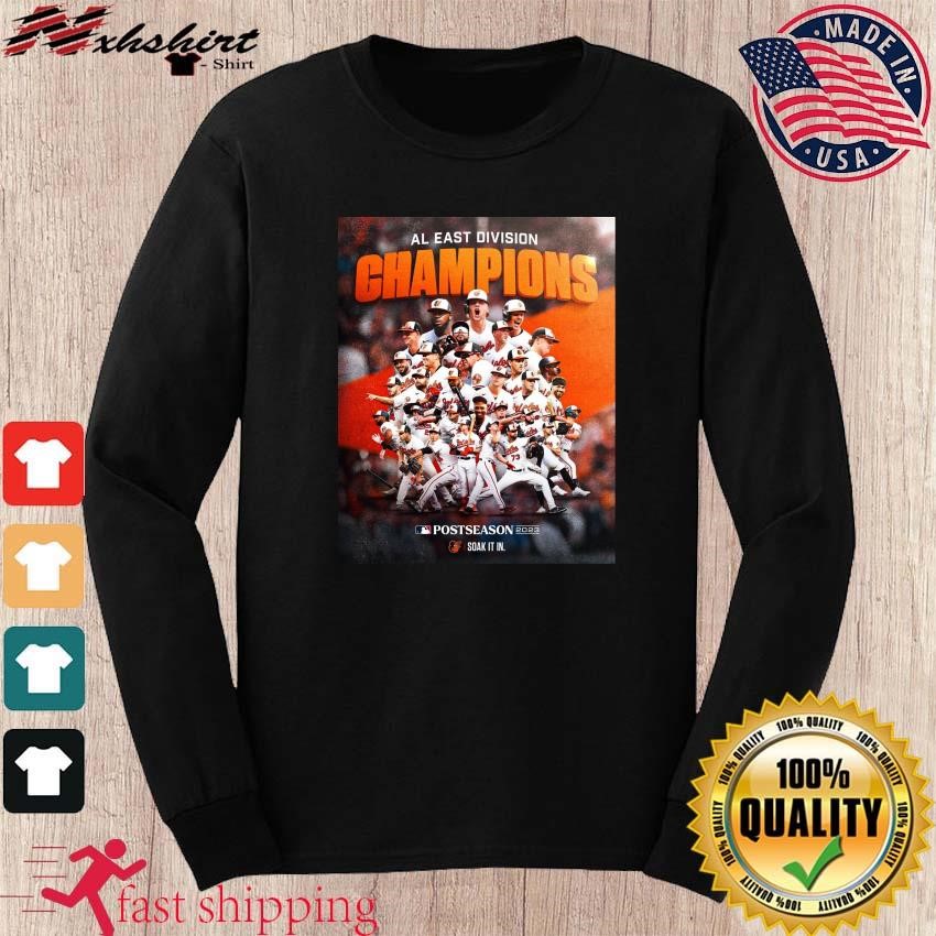 MLB Baltimore Orioles 2023 Al East Champions Shirt Long sleeve