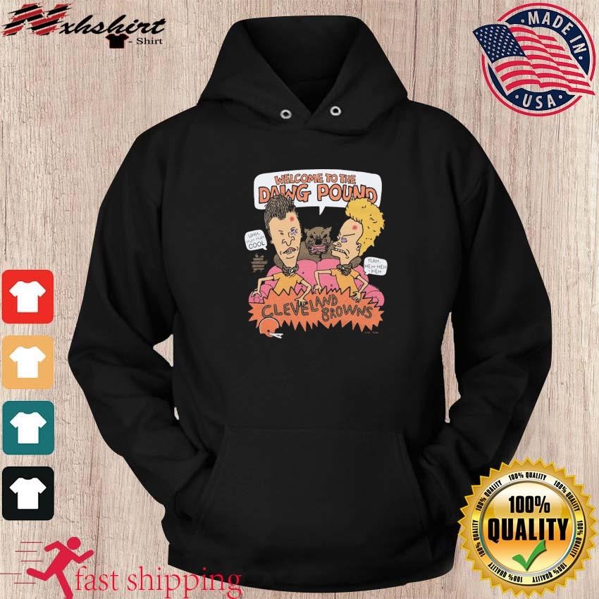 Beavis and butthead x cleveland browns dawg pound shirt, hoodie, sweater,  long sleeve and tank top