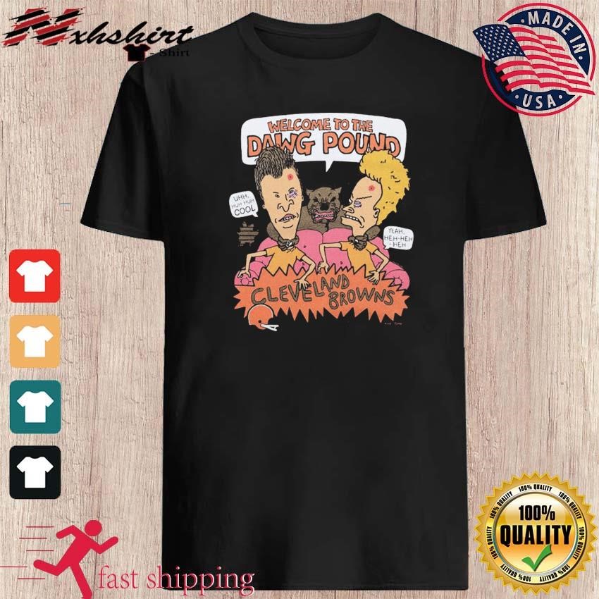 Beavis And Butthead X Cleveland Browns Dawg Pound Shirt