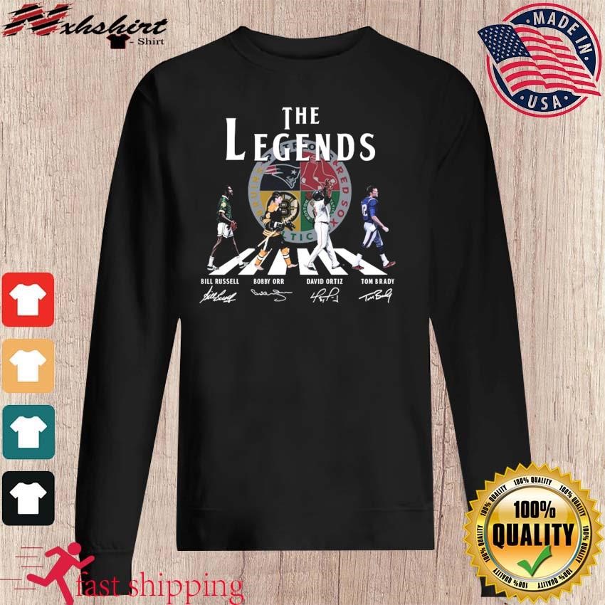 Boston Sports Teams Players Abbey Road Signatures Shirt