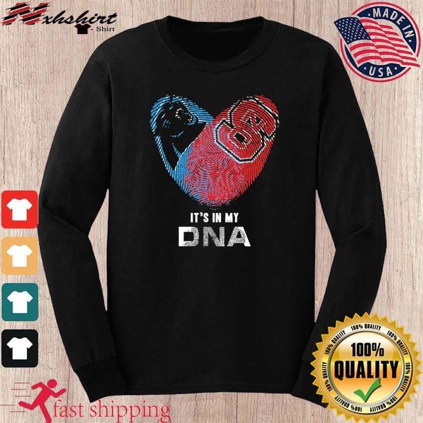 Official Carolina Panthers And Nc State Wolfpack It's In My DNA Shirt,  hoodie, sweater, long sleeve and tank top