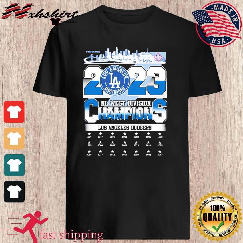 City Of Angels 2023 NL West Division Champions Los Angeles Dodgers