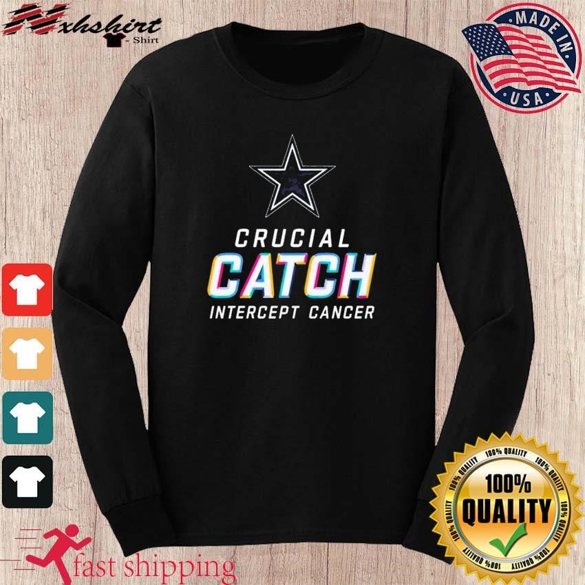 Dallas Cowboys Crucial Catch Intercept cancer 2023 shirt, hoodie, sweater,  long sleeve and tank top