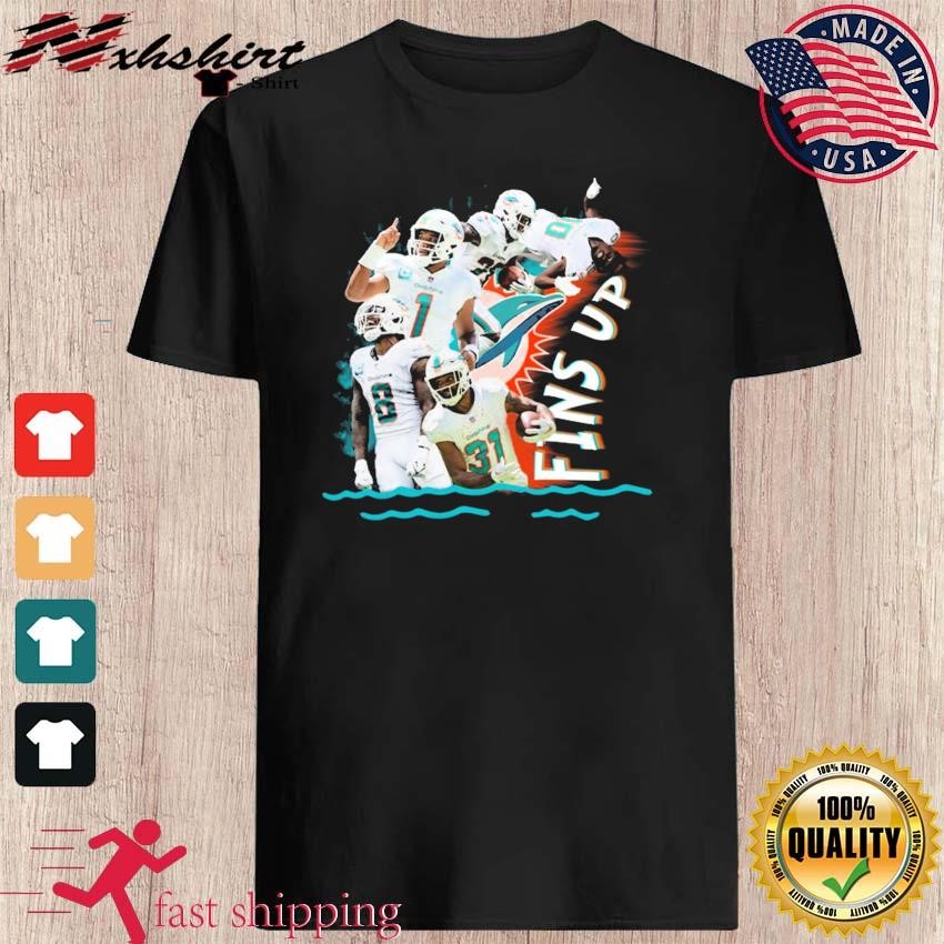 Miami Dolphins Fins Up Shirt - High-Quality Printed Brand