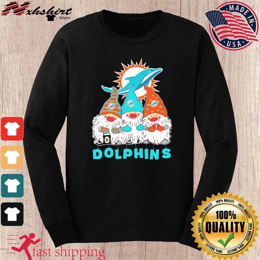 Miami Dolphins Gnomies Christmas shirt, hoodie, sweater, long