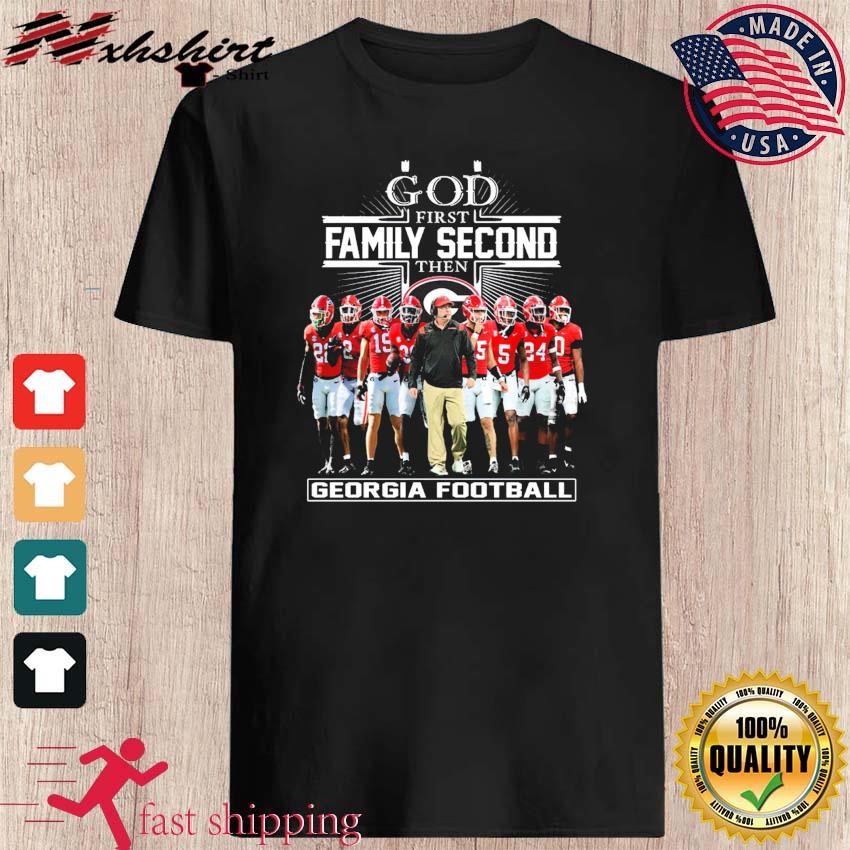 San Francisco 49ers Shirt God First Family Second - High-Quality Printed  Brand