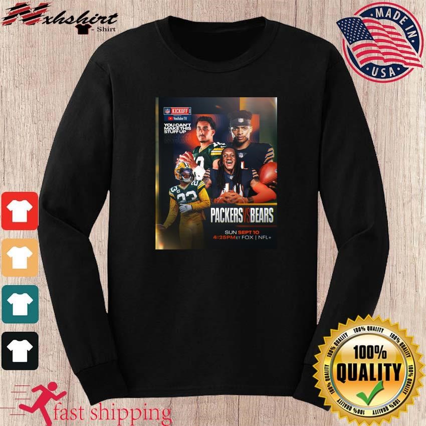 Buy The Green Bay Packers Kick Chicago Bears Football Shirt For Free  Shipping CUSTOM XMAS PRODUCT COMPANY