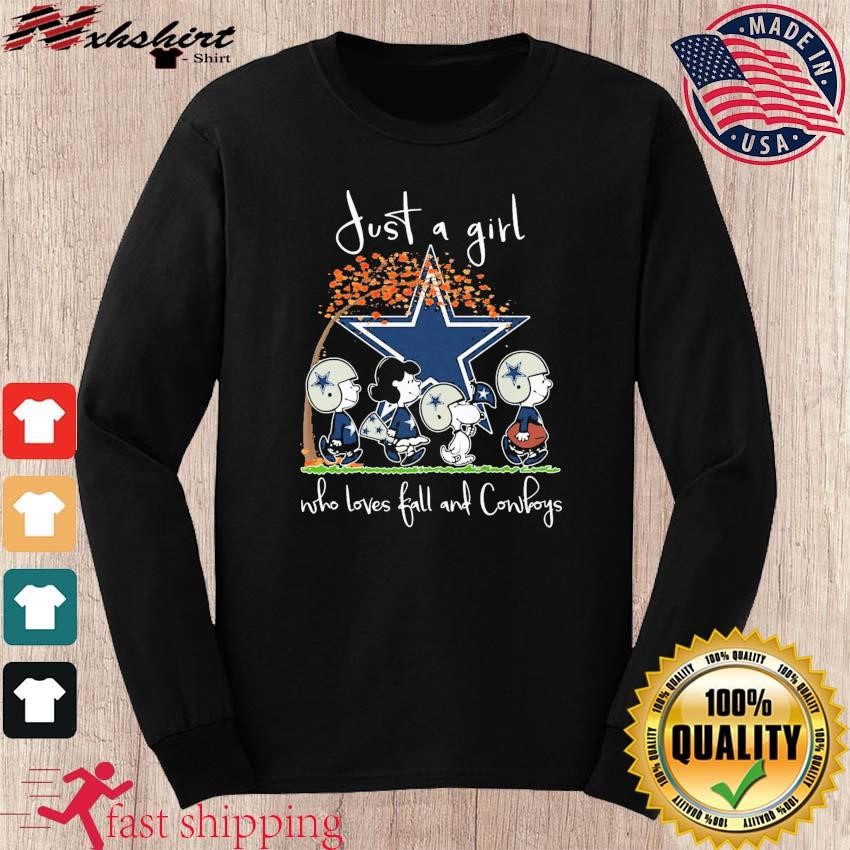 Just a girl who loves fall and Dallas Cowboys T-shirt, hoodie, sweater,  long sleeve and tank top