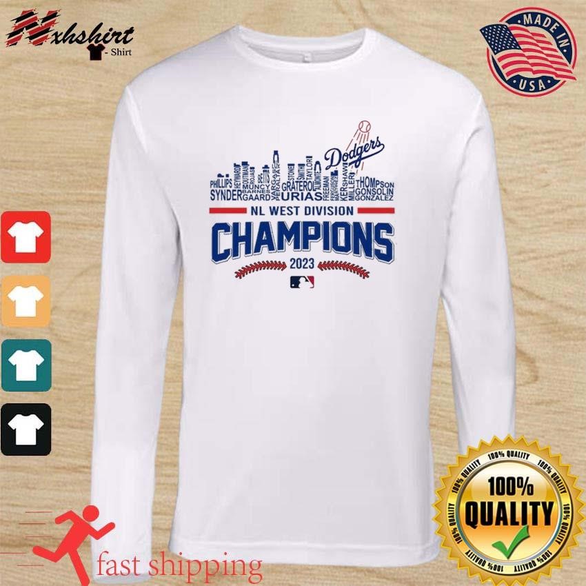 Los Angeles Dodgers 2023 NL Division Champions Skyline Shirt, hoodie,  sweater, long sleeve and tank top