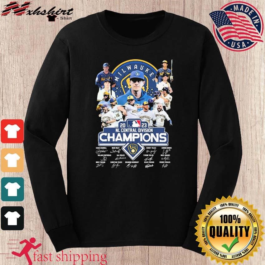 Milwaukee Brewers Nl Central Division champions signatures shirt, hoodie,  sweater, long sleeve and tank top