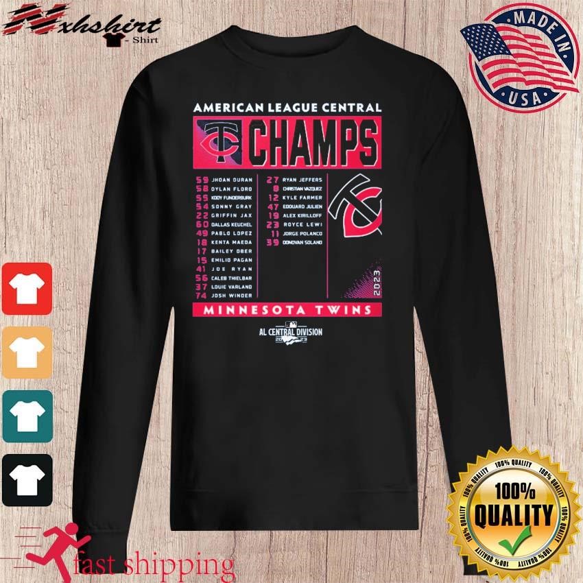 American League Central Champions Minnesota Twins shirt, hoodie, sweater,  long sleeve and tank top