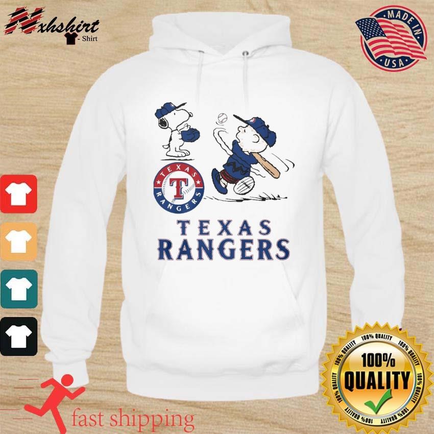 Official Charlie Brown and Snoopy Texas Rangers playing baseball