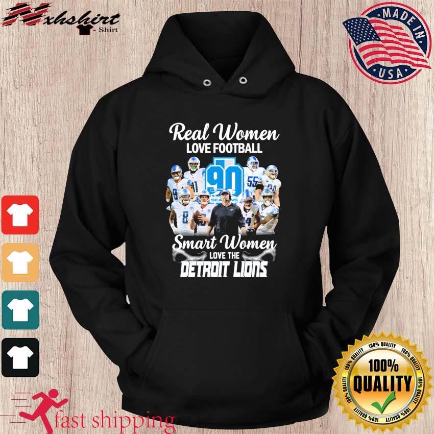 Real Women Love Football Smart Women Love The Detroit Lions 90 Seasons Shirt,  hoodie, sweater, long sleeve and tank top