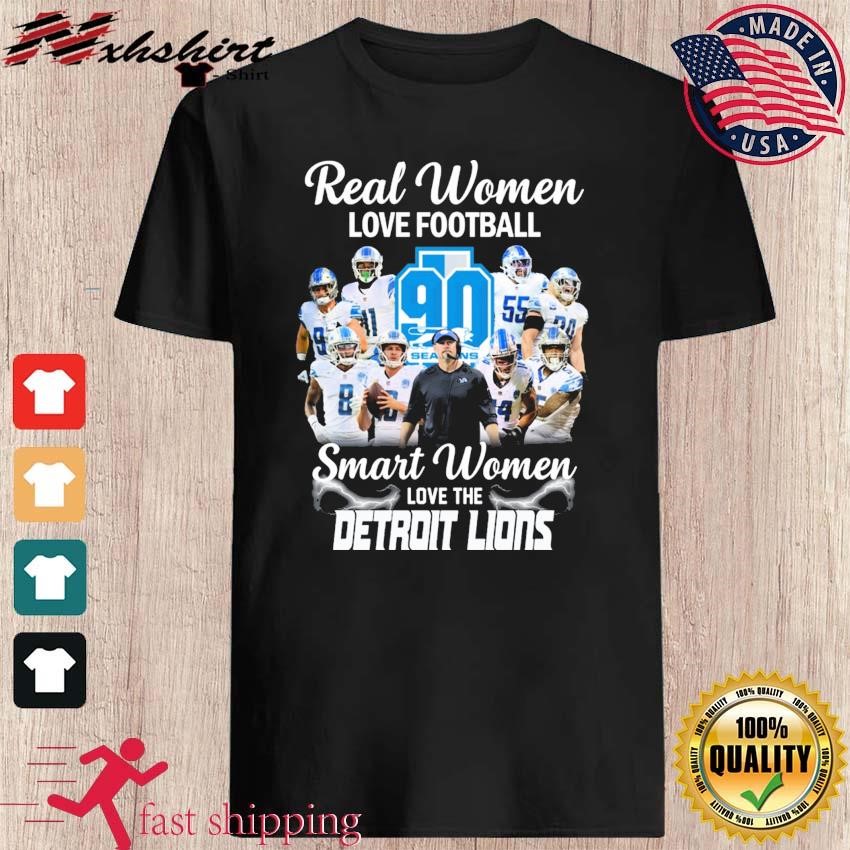 Women Love Football Smart Women Love Detroit Lions Tshirt, hoodie