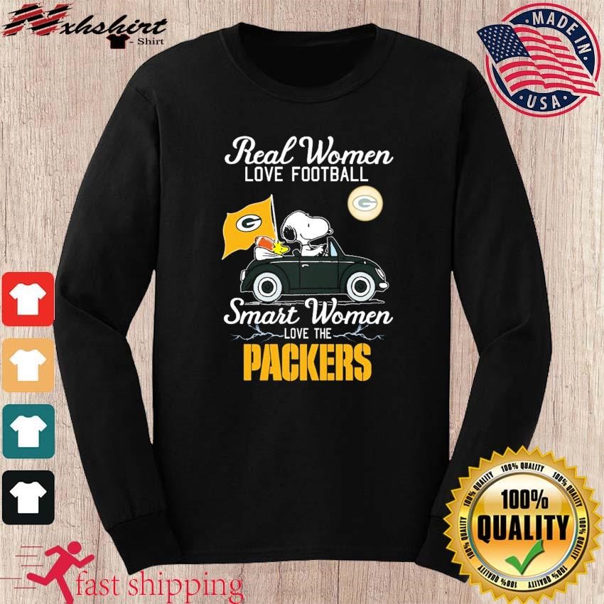 Real Women Love Football Smart Women Love The Packers T Shirt