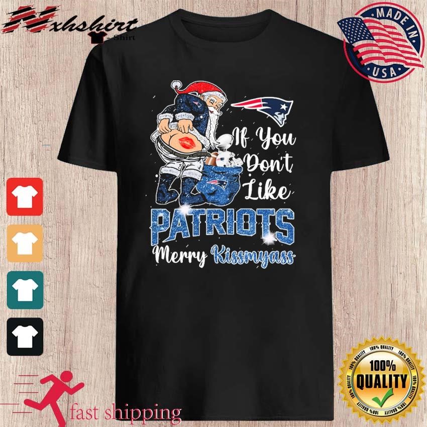 Santa Claus If You Don't Like New England Patriots Merry Kissmyass Diamonds  Ornament - Teespix - Store Fashion LLC