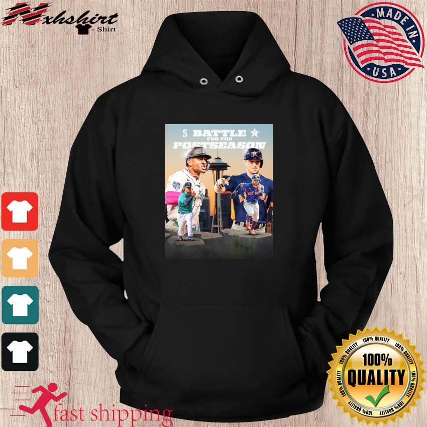 Seattle Mariners Vs Houston Astros Battle For The Postseason 2023 Shirt,  hoodie, sweater, long sleeve and tank top