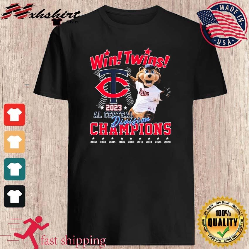 Official T.C. Bear Wins Minnesota Twins 2023 AL Central Division Champions  Shirt, hoodie, sweater and long sleeve