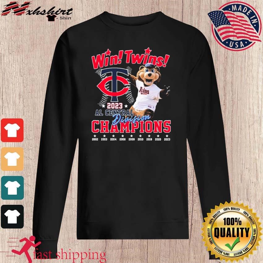 Official T.C. Bear Wins Minnesota Twins 2023 AL Central Division Champions  Shirt, hoodie, sweater and long sleeve