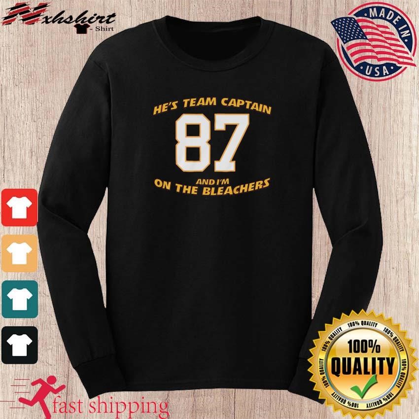 Official he's Team Captain And I'm On The Bleachers Shirt, hoodie, sweater,  long sleeve and tank top