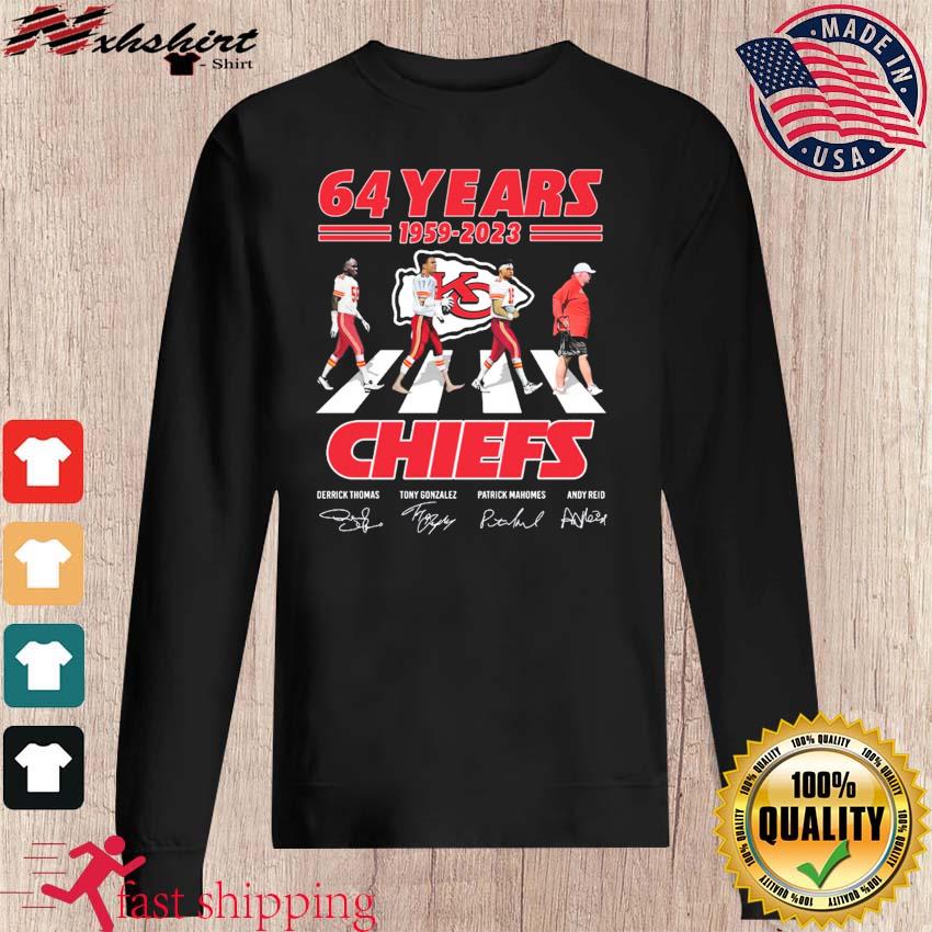 Abbey Road Kansas City Chiefs Beat Detroit Lions 64 Years 1959-2023  Signatures Shirt, hoodie, longsleeve, sweater