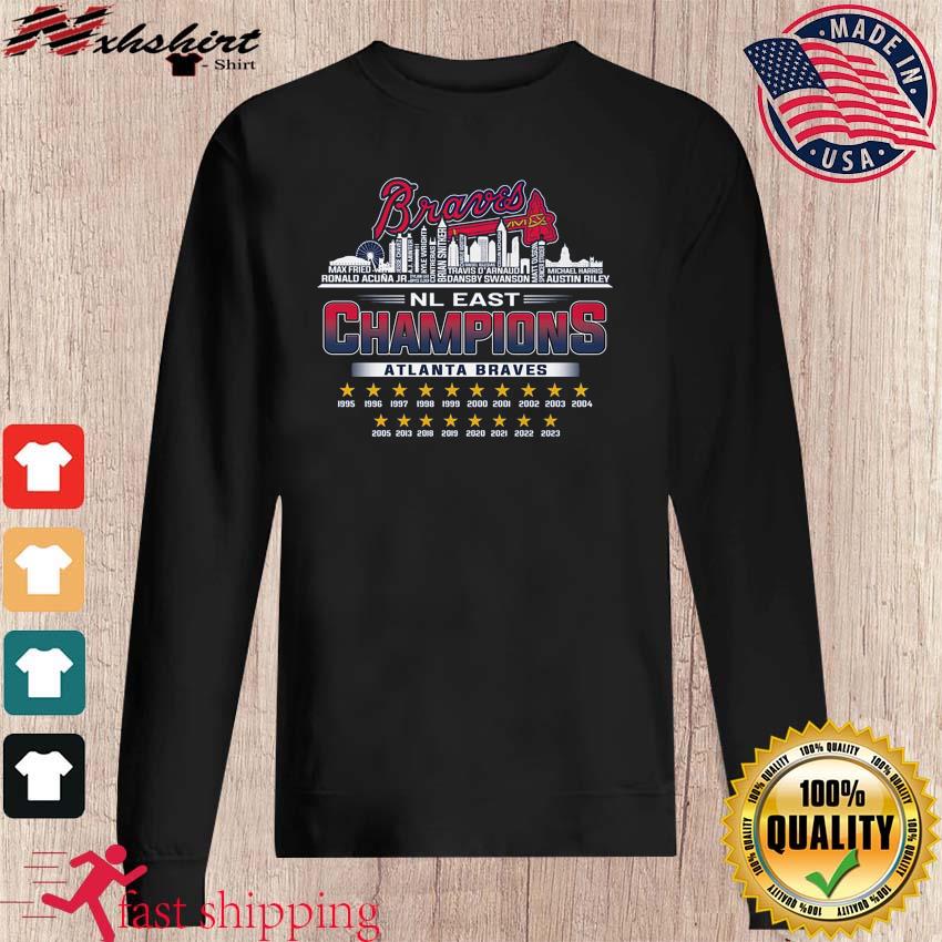 2022 Atlanta Braves NL east Champions Skyline shirt, hoodie
