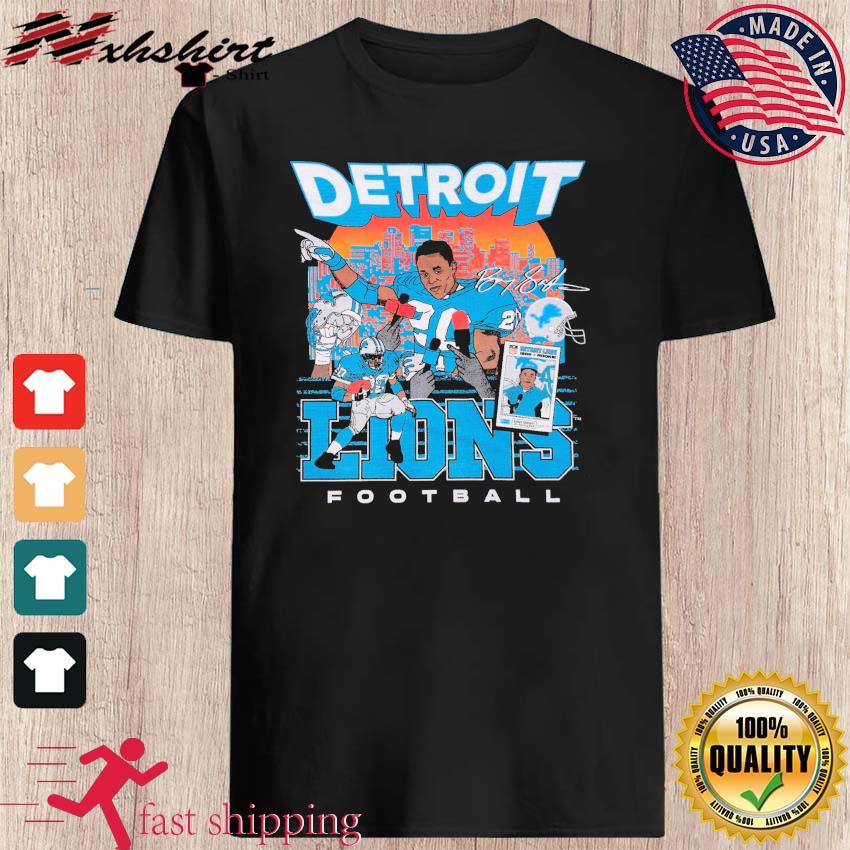 Barry Sanders Detroit Lions Vintage signature shirt, hoodie