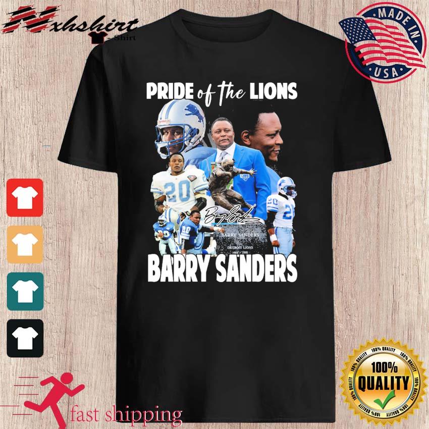 Barry Sanders Pride Of The Detroit Lions Signature Shirt, hoodie, sweater,  long sleeve and tank top