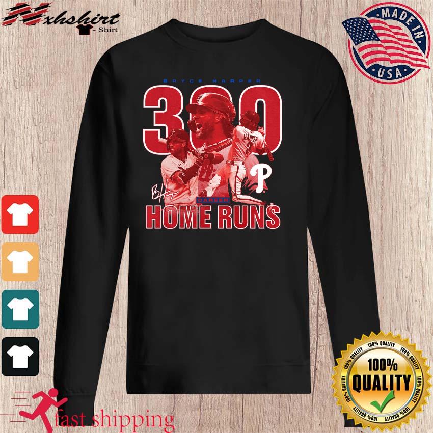 Official official Bryce Harper Philadelphia Phillies 300th Career Home Run  T-Shirt, hoodie, sweater, long sleeve and tank top