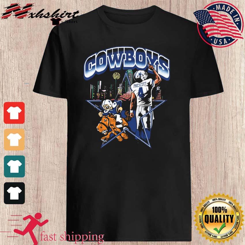 Dallas Cowboys Skyline Dak Prescott Cowboy Shirt - teejeep