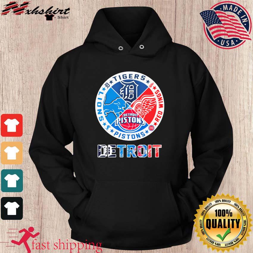 Detroit Tigers Lions Pistons Red Wings 4 teams sports circle logo