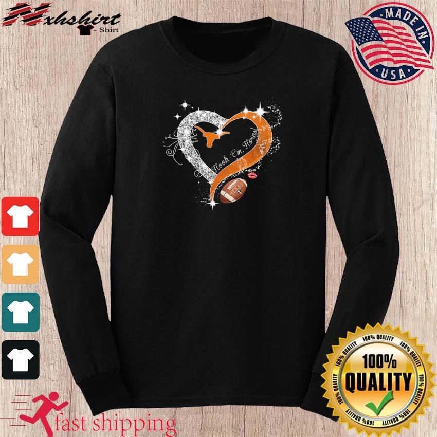 Heart Diamonds Texas Longhorns Hook 'em Horns Shirt, hoodie, sweater, long  sleeve and tank top