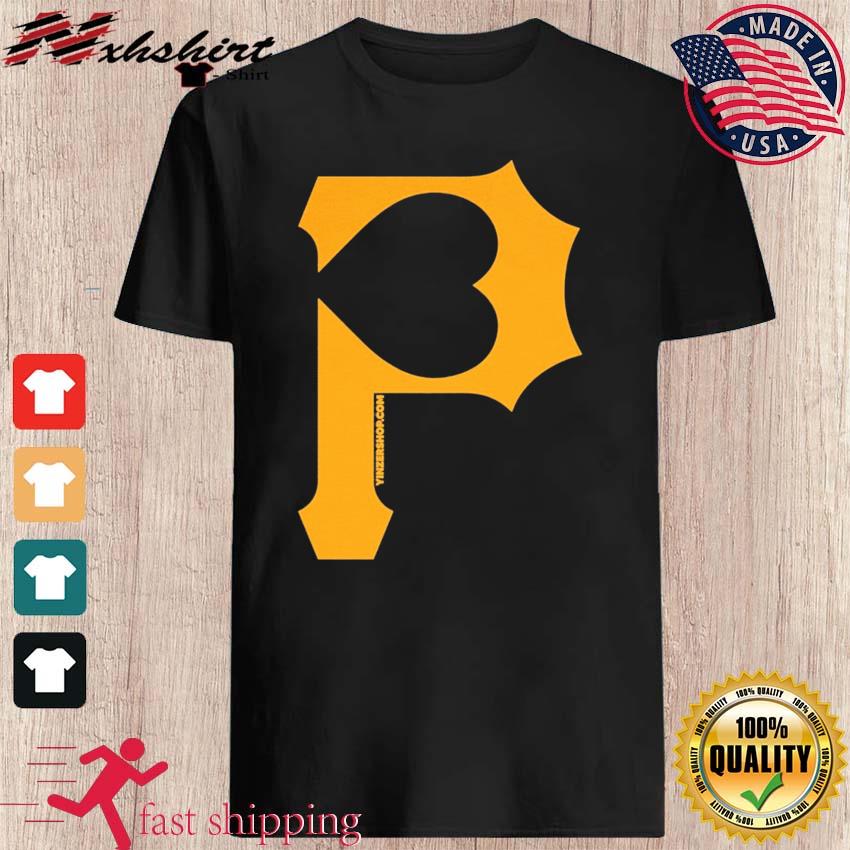 Heart Of Pittsburgh P For Pittsburgh Pirates Shirt, hoodie