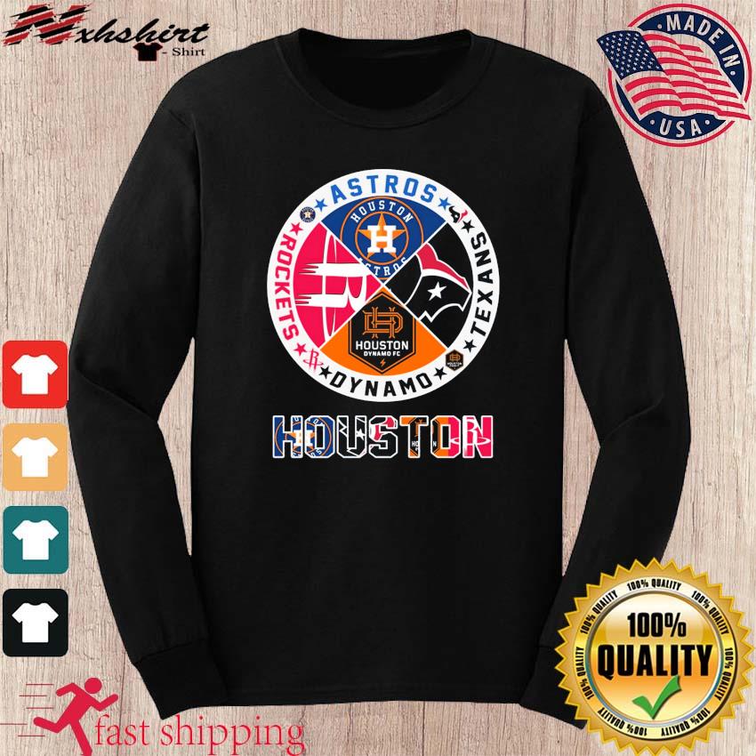 Houston Sports Teams Astros, Texans, Dynamo And Rockets Logo Shirt, hoodie,  sweater, long sleeve and tank top