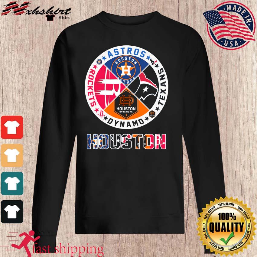 Houston Sports Teams Astros, Texans, Dynamo And Rockets Logo Shirt, hoodie,  sweater, long sleeve and tank top