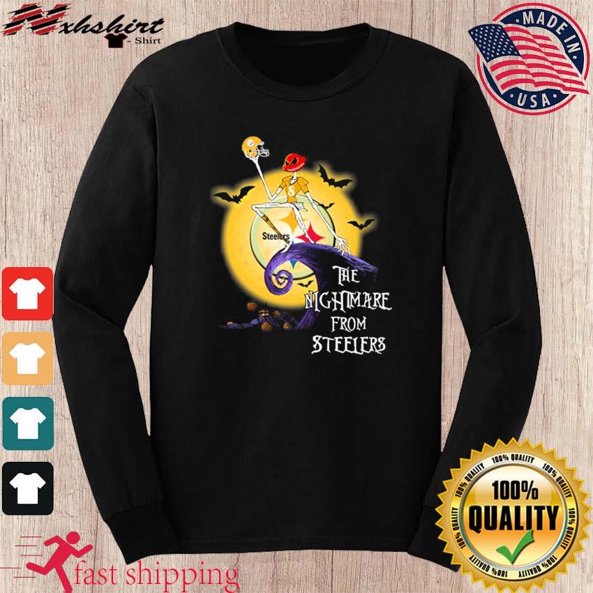 : Long Sleeve Black Steelers Pickett Text Pic T-Shirt