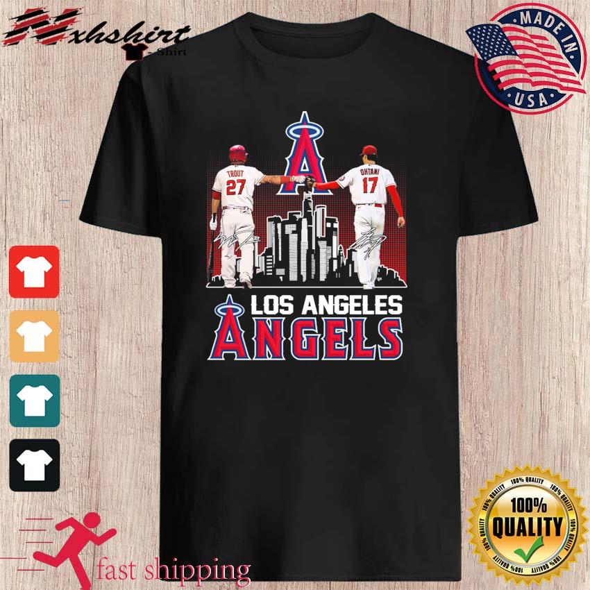 Los Angeles Angels Mike Trout and Shohei Ohtani signature shirt