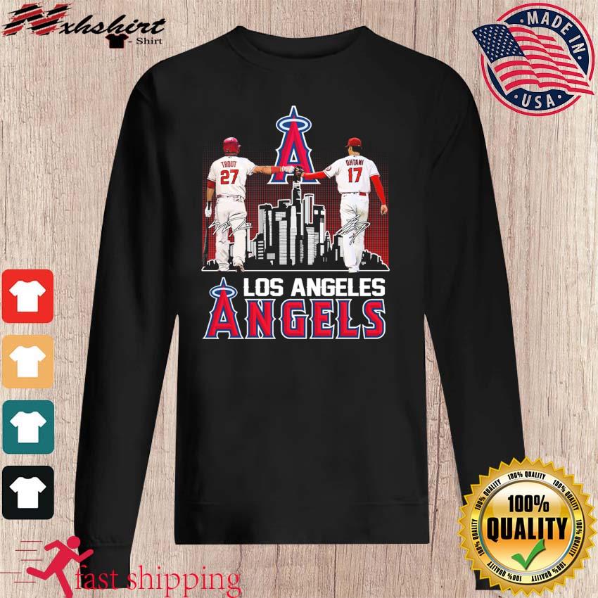 Los Angeles Angels Mike Trout and Shohei Ohtani signature shirt, hoodie,  sweater, long sleeve and tank top