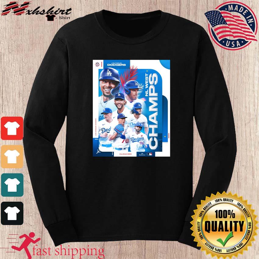 Congrats Los Angeles Dodgers Clinched Nl West Champs 2023 T-shirt