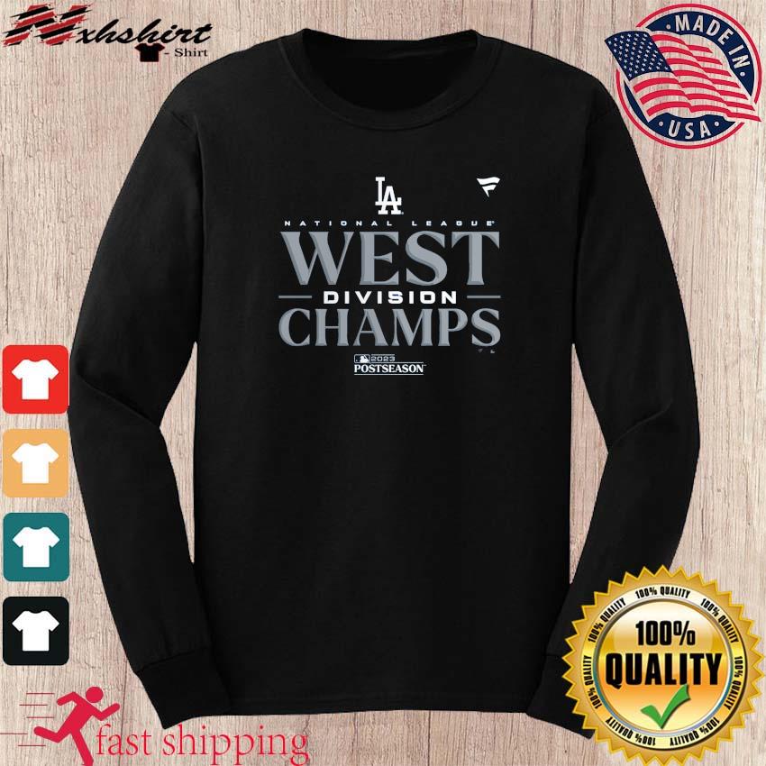 NEW!!! - Los Angeles Dodgers 2023 Postseason NL West Division Champions  T-Shirt