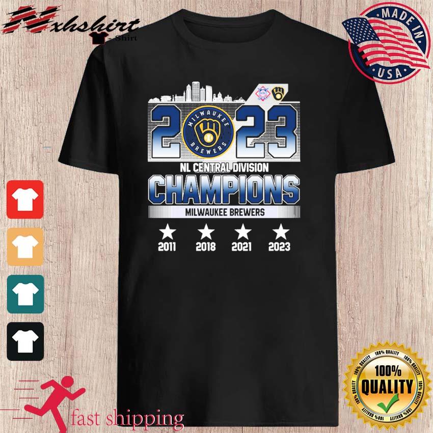 Milwaukee Brewers 2023 NL Central Division Champions Skyline shirt, hoodie,  sweater, long sleeve and tank top