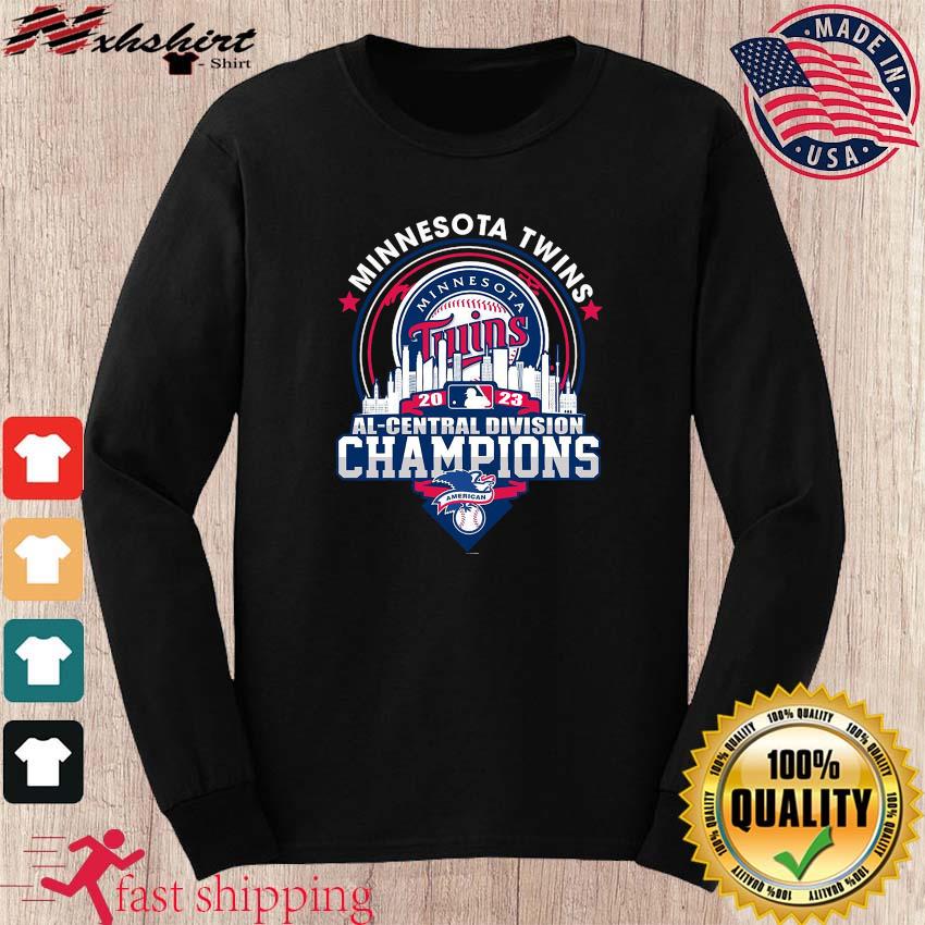 Official Minnesota Twins 2023 Al Central Division Champions Skyline shirt,  hoodie, longsleeve, sweatshirt, v-neck tee