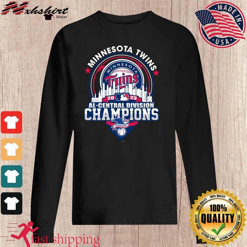 Skyline Twins 2023 AL Central Division Champions Minnesota Twins shirt,  hoodie, sweater, long sleeve and tank top