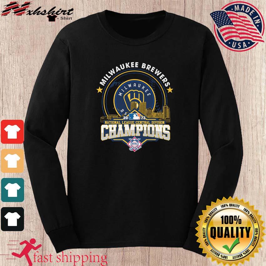 Official milwaukee brewers 2023 nl central Division champions t