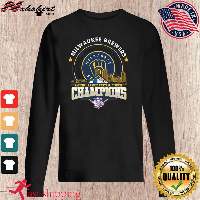 Official Brewers 2023 Milwaukee Brewers NL Central Division Champions Shirt,  hoodie, sweater and long sleeve
