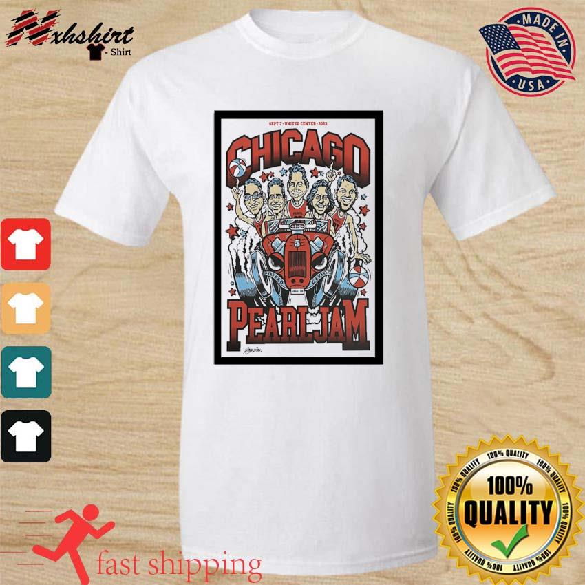 Pearl Jam Chicago Sept 7 United Center 2023 Poster Unisex T-Shirt (Copy) in  2023