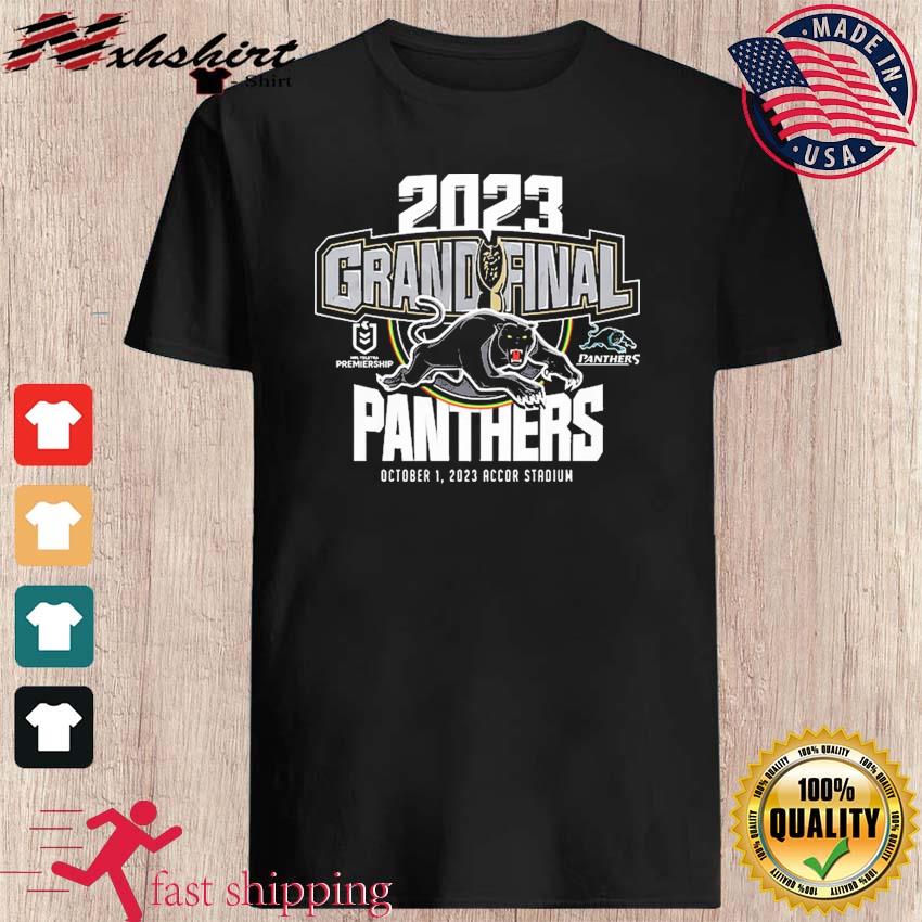 Penrith Panthers 2023 Mens Players Training Shirt - Grey