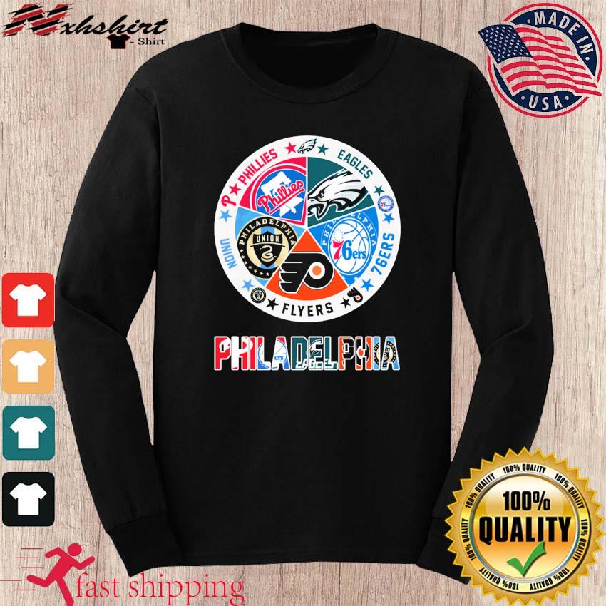 Philadelphia Sports Teams Phillies, Eagles, 47ers, Flyers, Union Logo Shirt,  hoodie, sweater, long sleeve and tank top