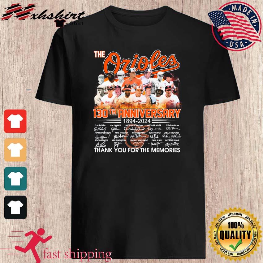 Legends Baltimore Orioles Palmer And Robinson Thank You For The Memories  signatures shirt, hoodie, sweater, long sleeve and tank top