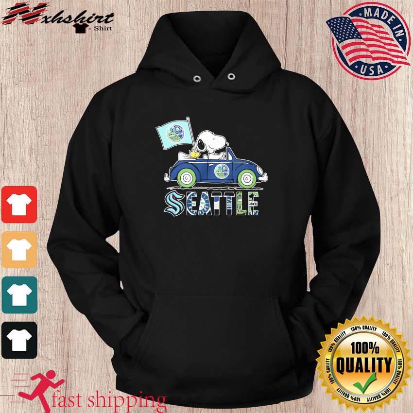 Seattle Seahawks Snoopy Plays The Football Game Shirt - Shibtee